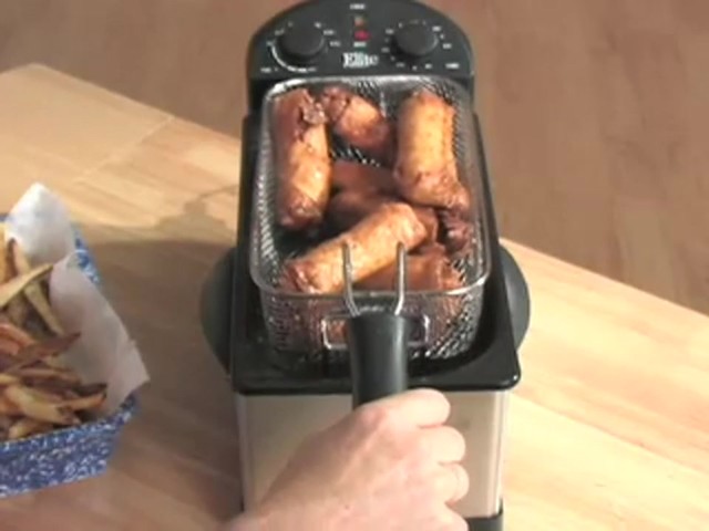 Maxi - Matic&reg; Stainless Steel 3 1/2 - qt. Immersion Deep Fryer  - image 7 from the video